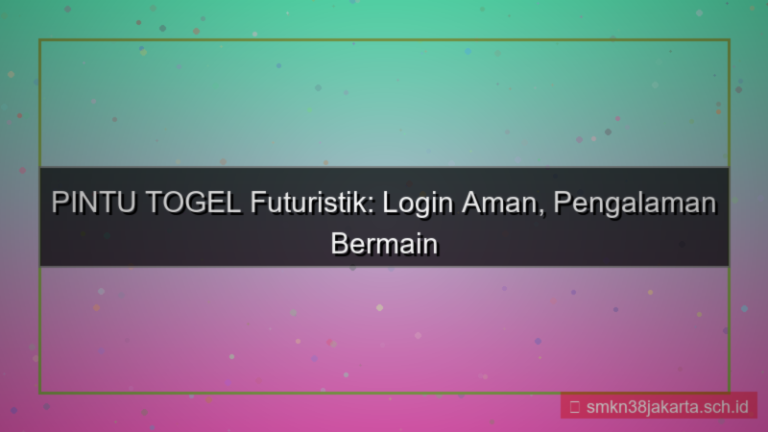 ilustrasi PINTU TOGEL futuristik login pintutogel