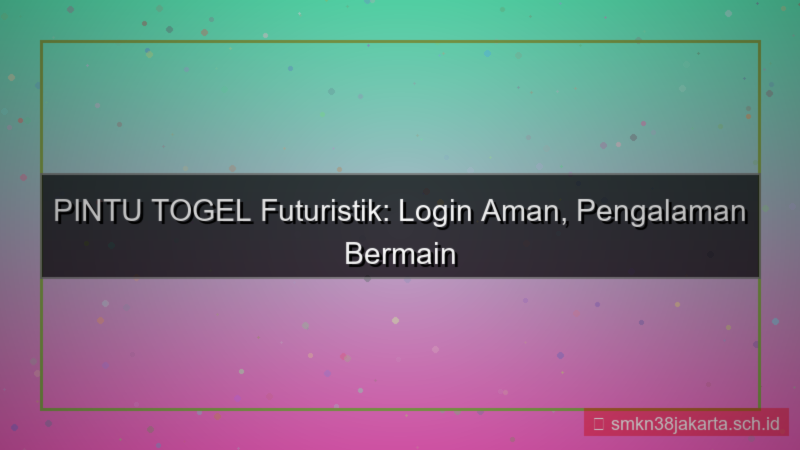 ilustrasi PINTU TOGEL futuristik login pintutogel