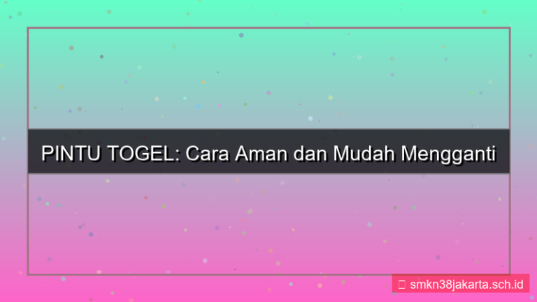 PINTU TOGEL ganti email akun