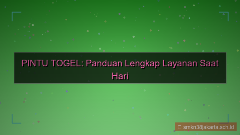 PINTU TOGEL hari libur layanan