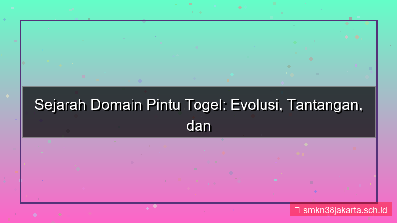PINTU TOGEL histori domain pintutogel