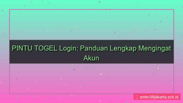 PINTU TOGEL ingat saya login