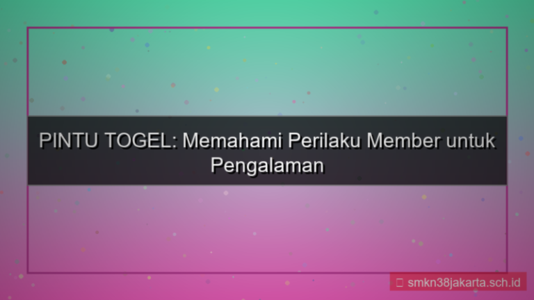 visual PINTU TOGEL insight perilaku member