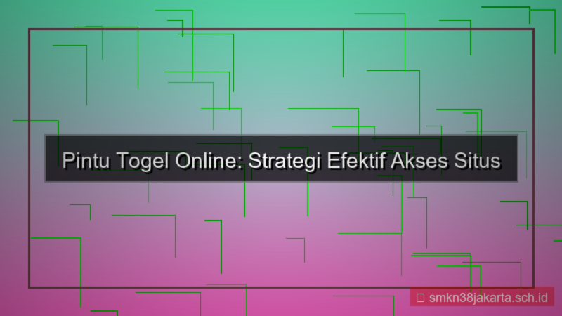 ilustrasi PINTU TOGEL jam sibuk akses situs