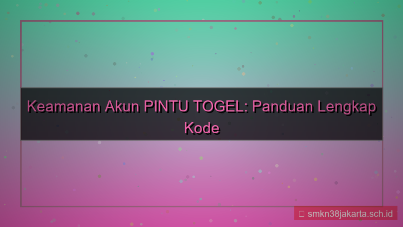 gambar PINTU TOGEL kode cadangan 2fa