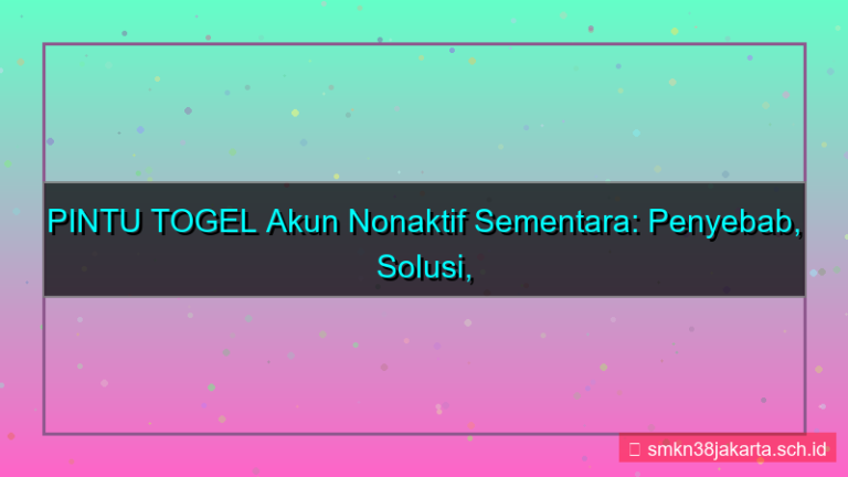 visual PINTU TOGEL nonaktif akun sementara