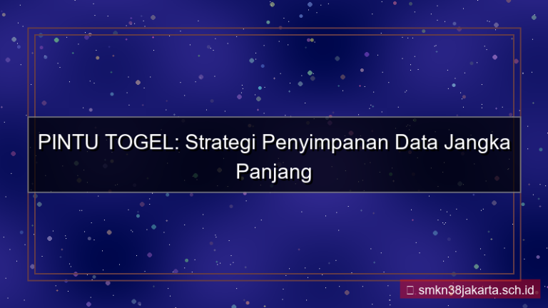 konten PINTU TOGEL penyimpanan data jangka panjang