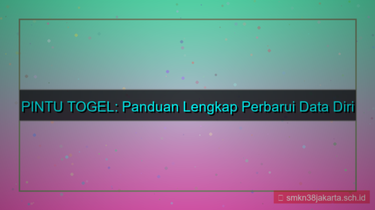 visual PINTU TOGEL perbarui data diri