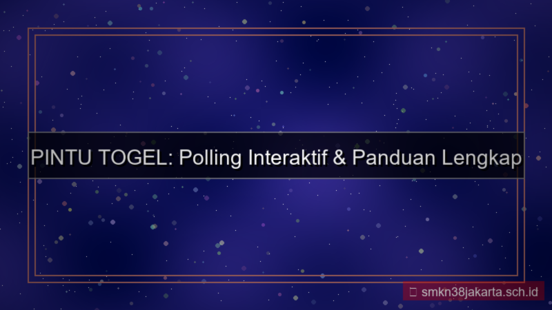 PINTU TOGEL polling fitur daftar