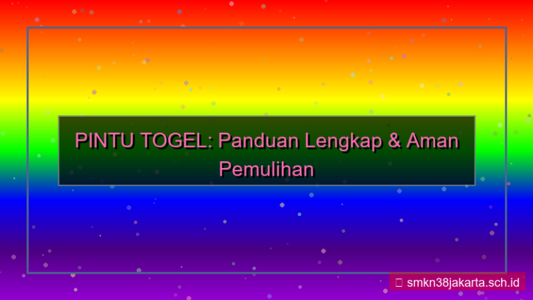 gambar PINTU TOGEL recovery plan akun