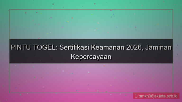 konten PINTU TOGEL sertifikasi keamanan 2026