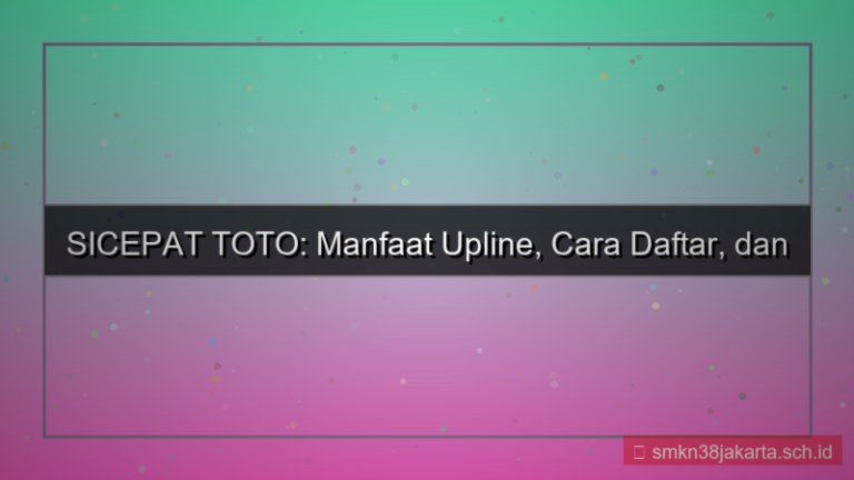 gambar SICEPAT TOTO benefit upline daftar
