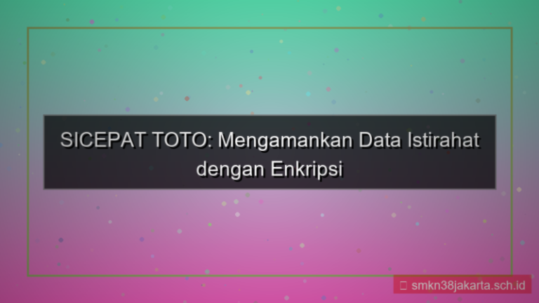 ilustrasi SICEPAT TOTO enkripsi data istirahat