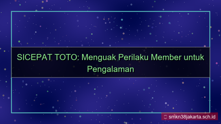 konten SICEPAT TOTO insight perilaku member