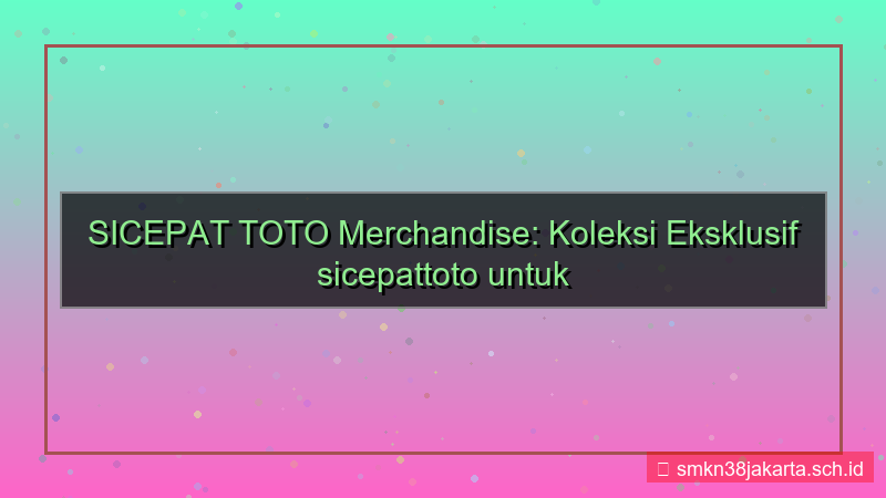 desain SICEPAT TOTO merchandise sicepattoto