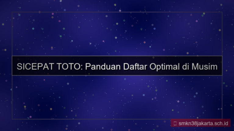 gambar SICEPAT TOTO musim ramai daftar