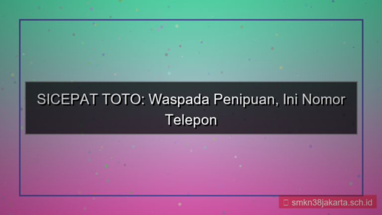 desain SICEPAT TOTO nomor telepon resmi