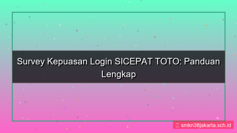desain SICEPAT TOTO survey kepuasan login