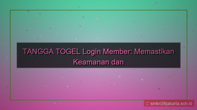 desain TANGGA TOGEL catatan login member