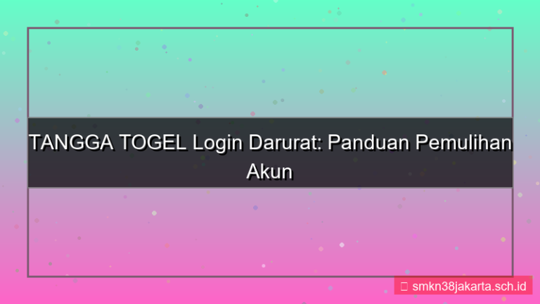 TANGGA TOGEL disaster recovery login