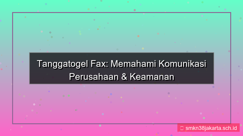 TANGGA TOGEL fax perusahaan tanggatogel