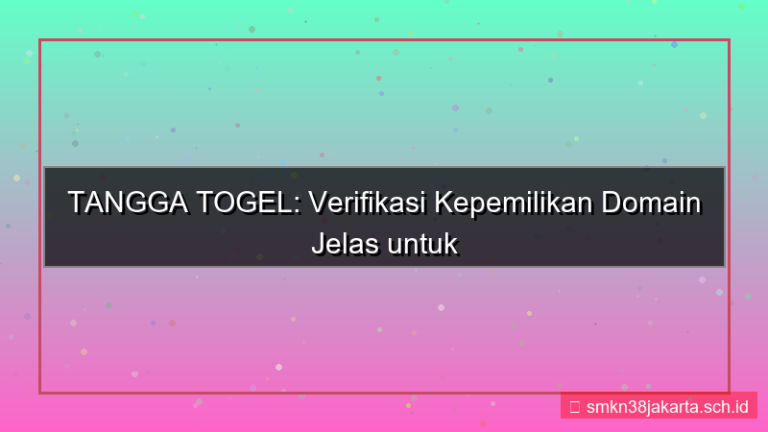 desain TANGGA TOGEL kepemilikan domain jelas