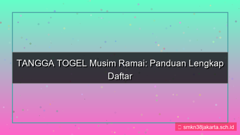 ilustrasi TANGGA TOGEL musim ramai daftar