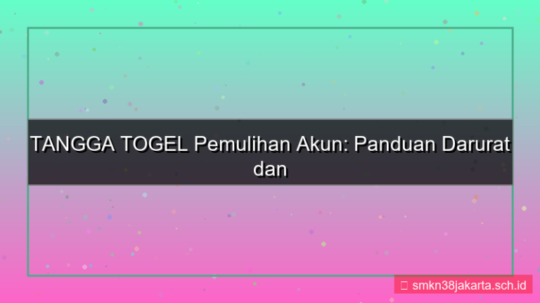 visual TANGGA TOGEL pemulihan akun darurat