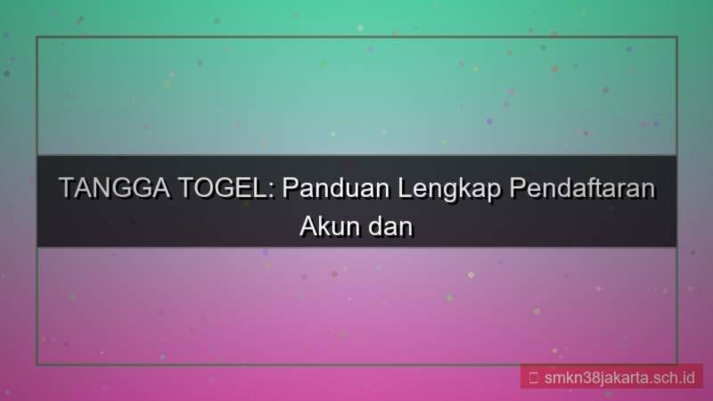 konten TANGGA TOGEL perangkat terdaftar akun