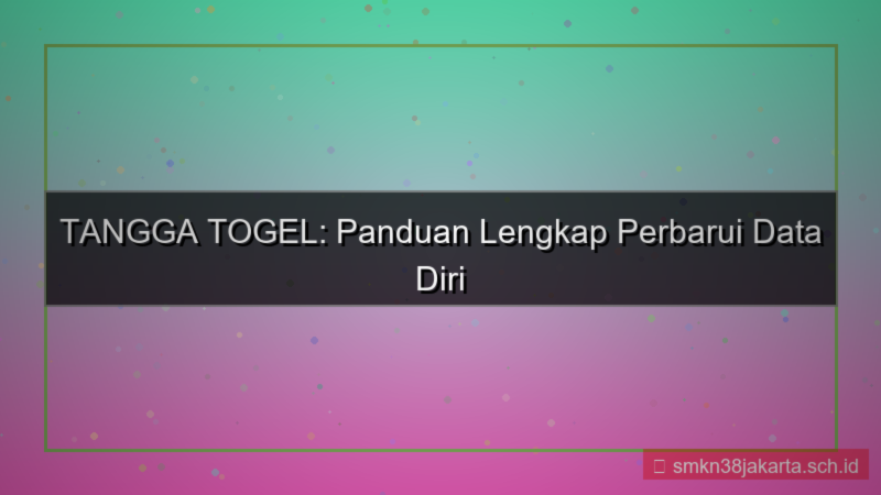 visual TANGGA TOGEL perbarui data diri