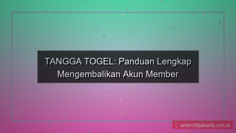 ilustrasi TANGGA TOGEL restore akun member