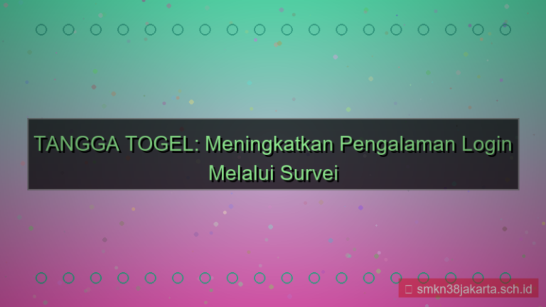 desain TANGGA TOGEL survey kepuasan login